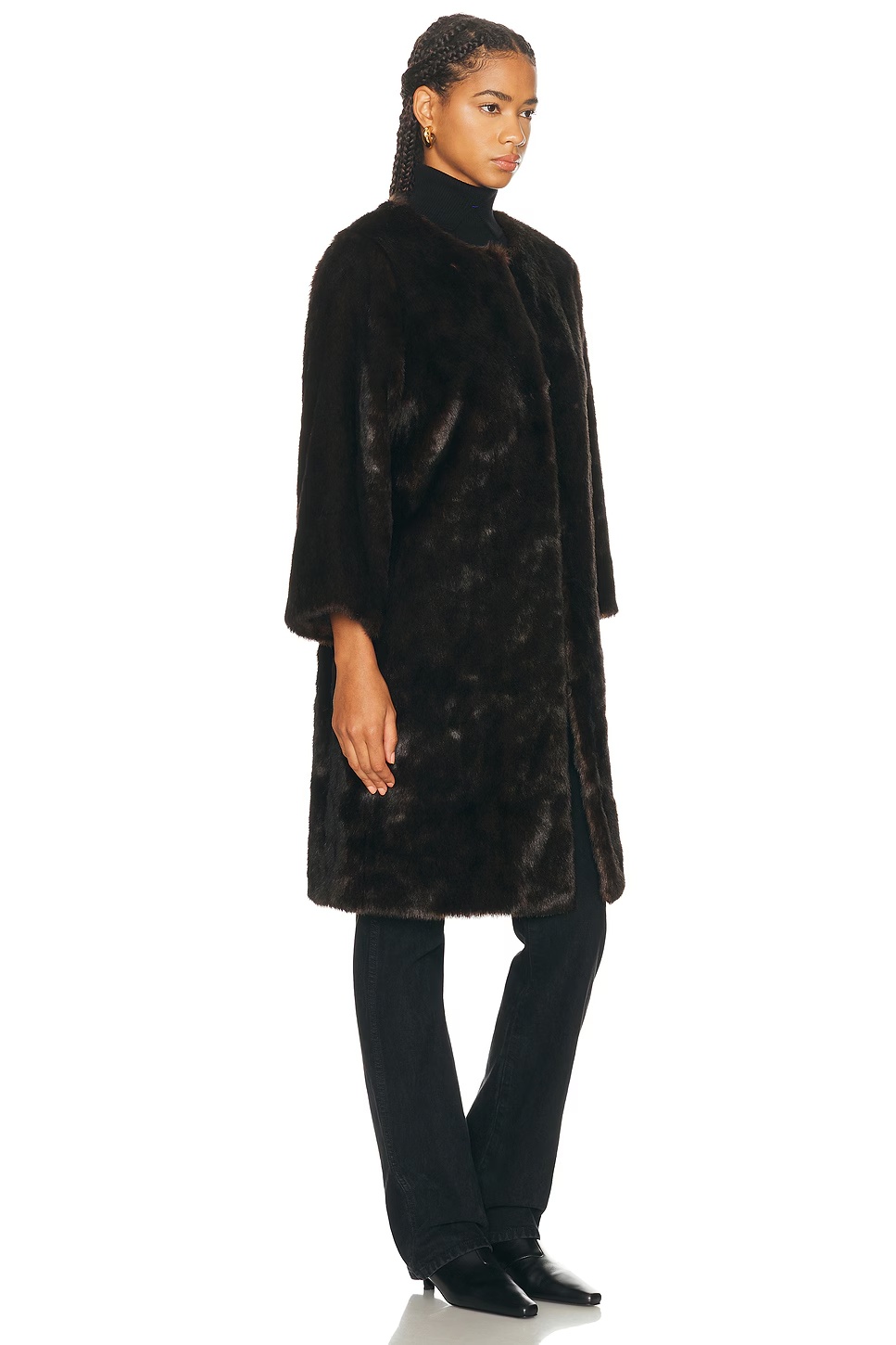 Faux Moore Coat Grizzly