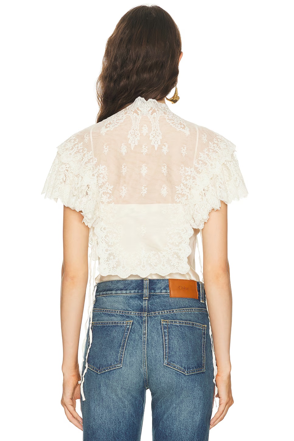 Lace Top Pristine White