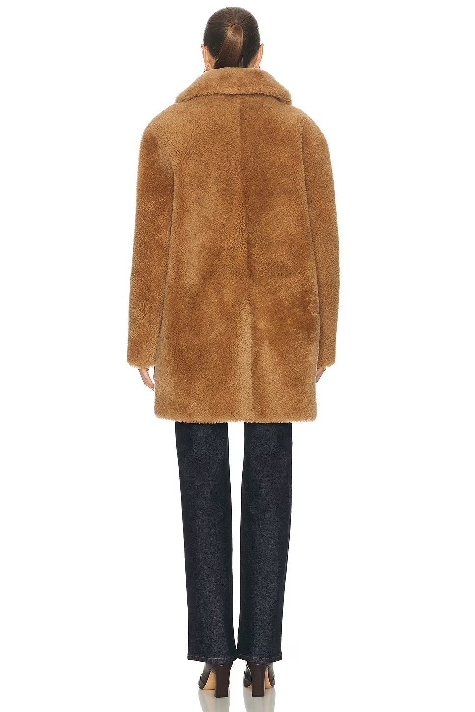 Shearling Aurora Coat Camel