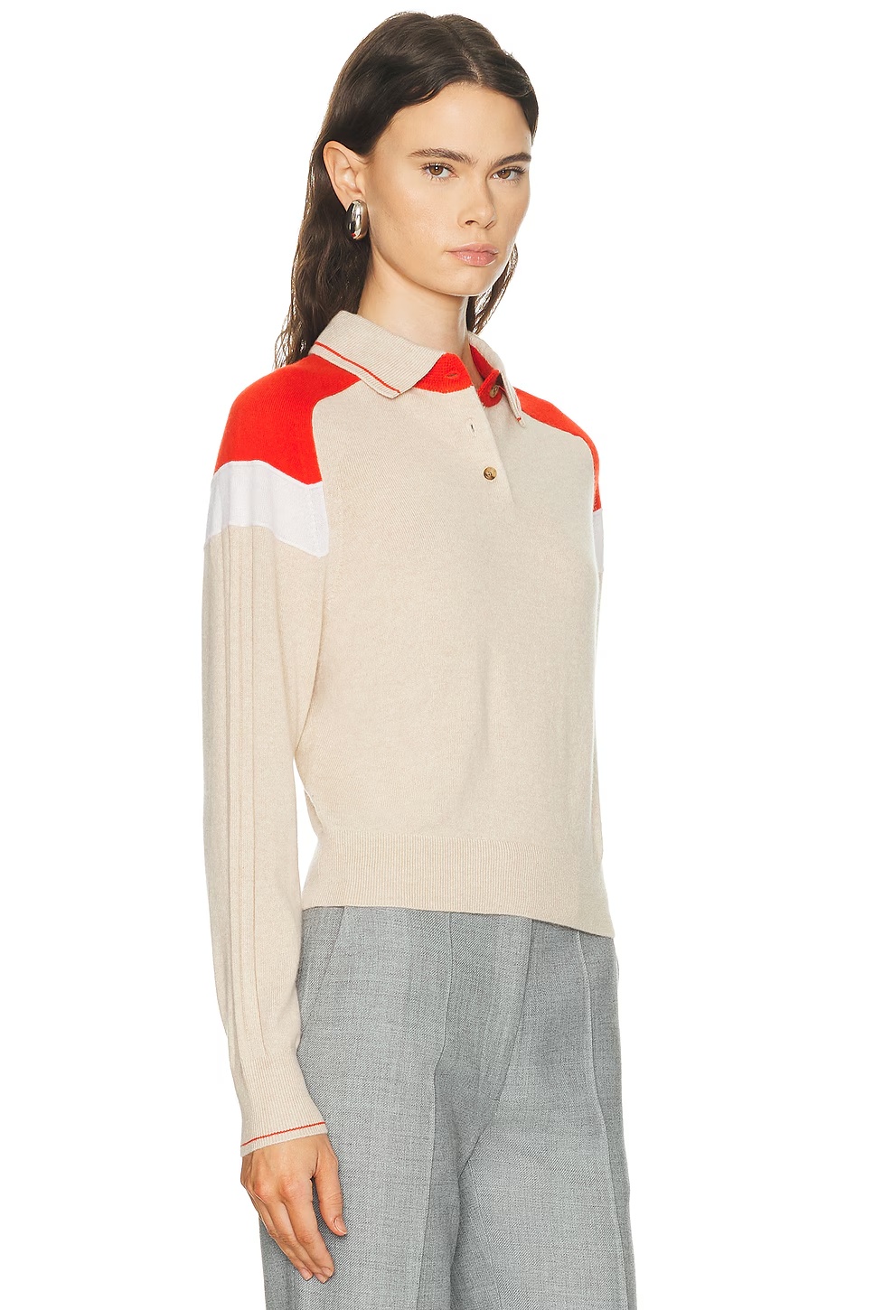 Alpin Collegiate Polo Top Sandstone Combo