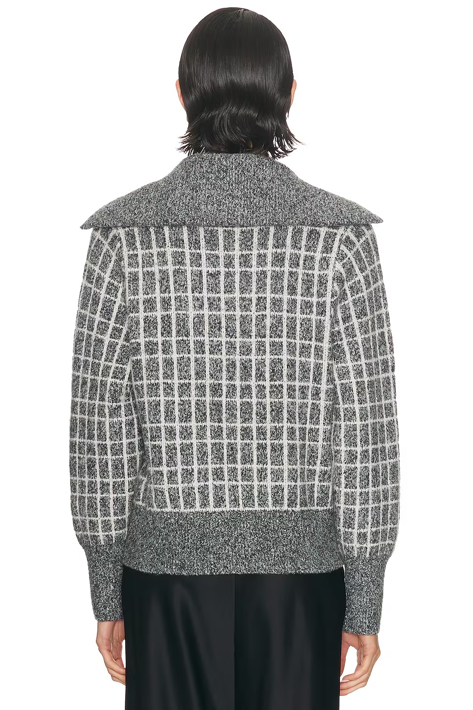 Furley Half Zip Knit Charcoal Marl