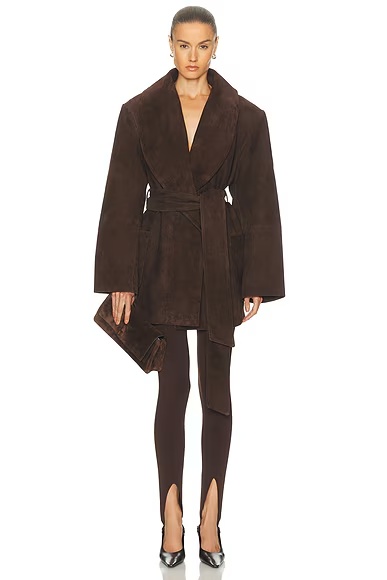 Chandra Suede Jacket Tobacco