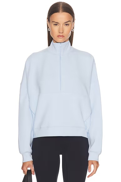 Dri Fit Oversized 1/2 Zip Jacket Celestine Blue & Psychic Blue