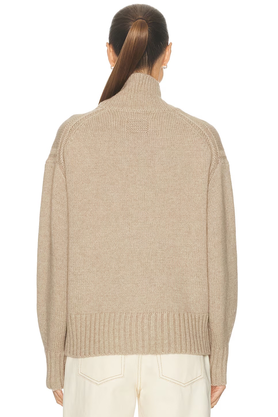 Cozy Turtleneck Sweater Taupe