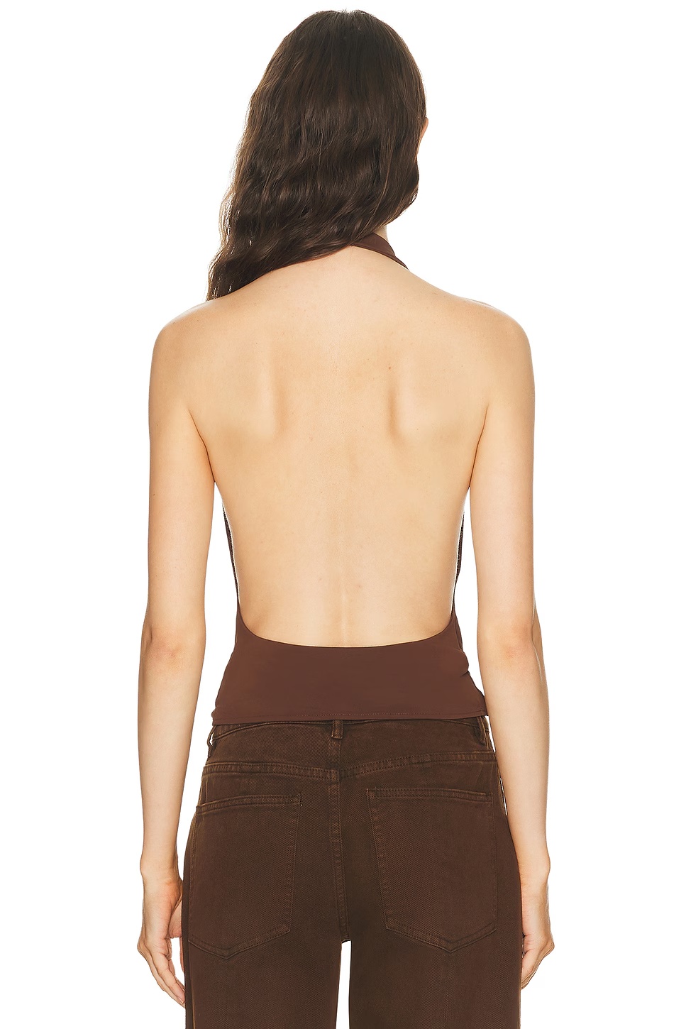 Nico Cowl Halter Top Chocolate