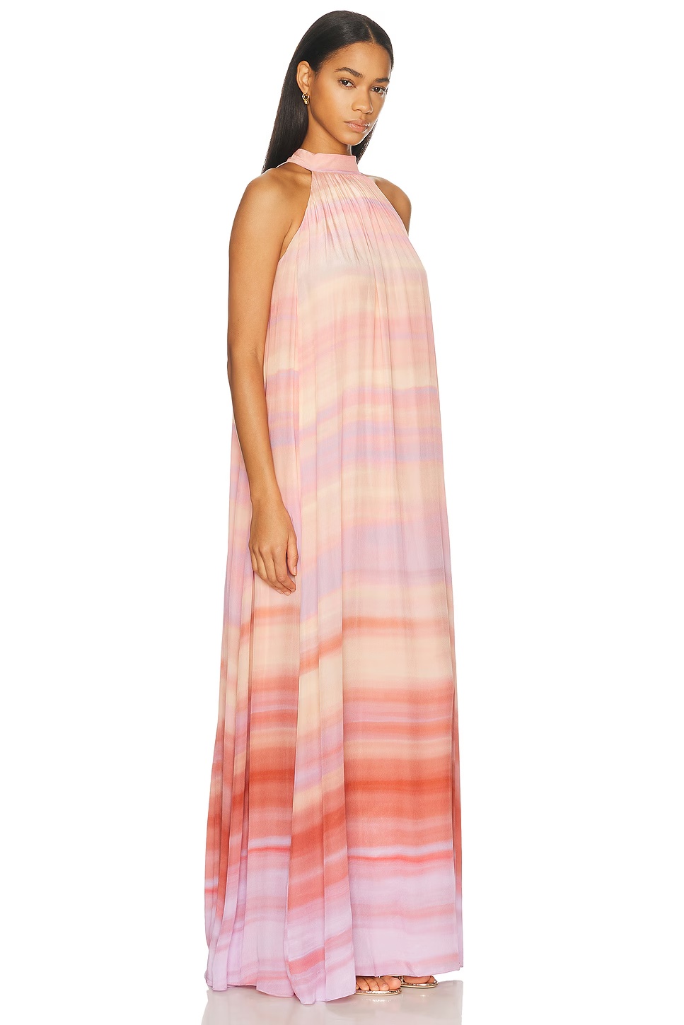Back Tie Maxi Dress Multi
