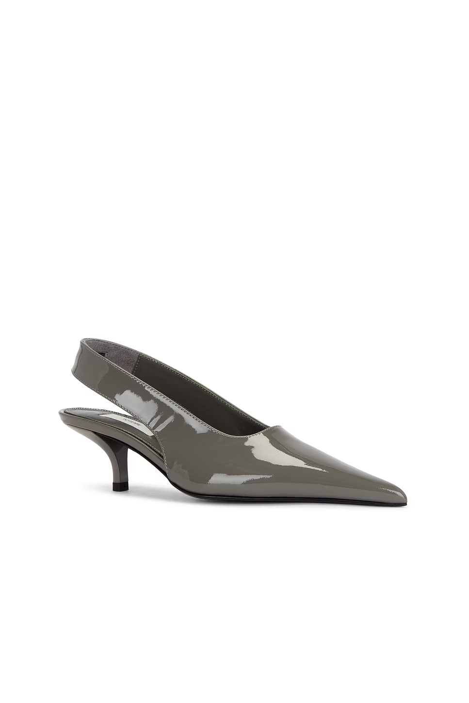 Classic Patent Slingbacks Grey