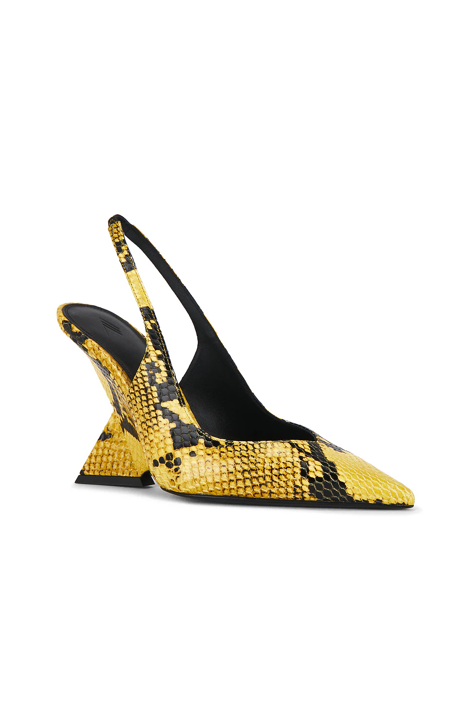 Cheope 105mm Slingback Heel Yellow & Black