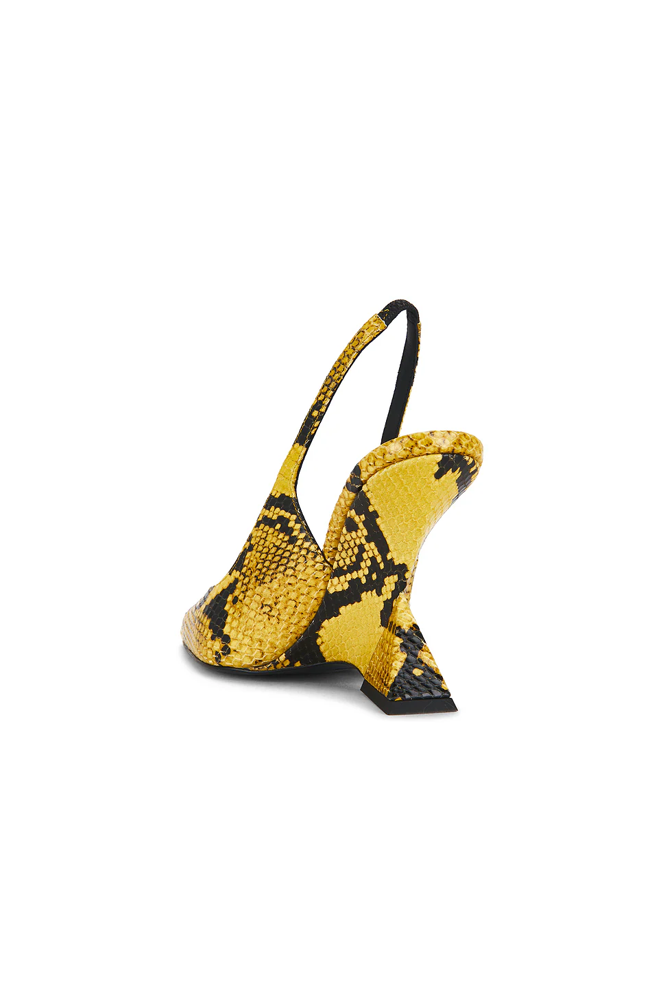 Cheope 105mm Slingback Heel Yellow & Black