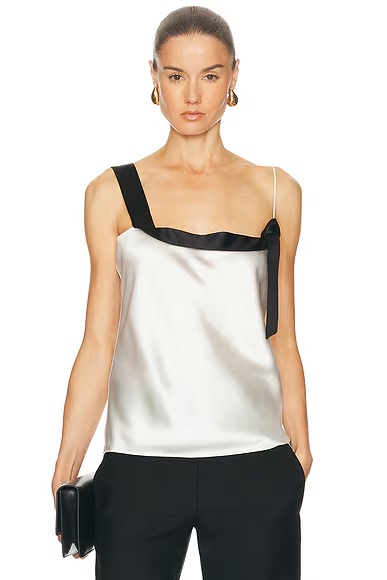 Camisole Top Off White & Black