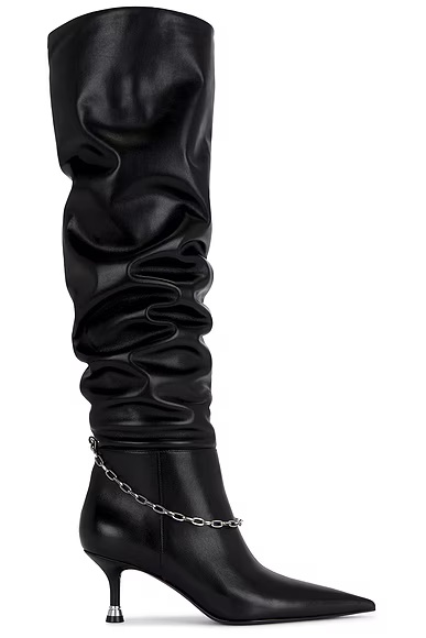 Akila 65mm Slouch Boot Black