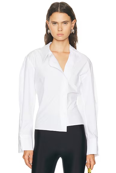 Asymmetrical Shirt White