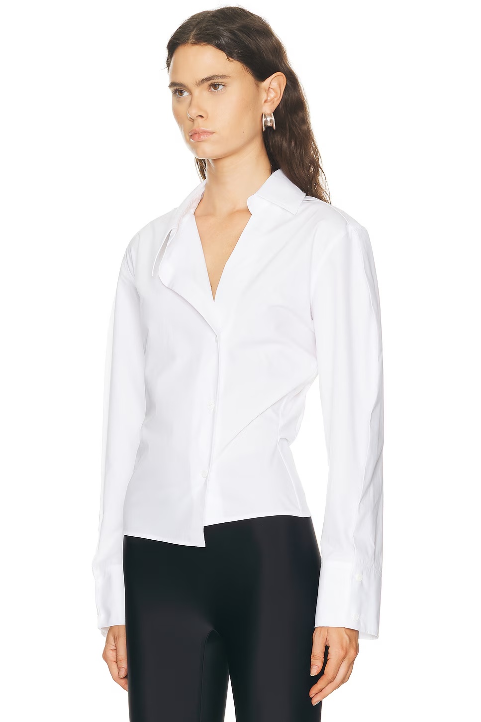Asymmetrical Shirt White