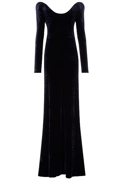 ALAΪA Curved Dress Minuit