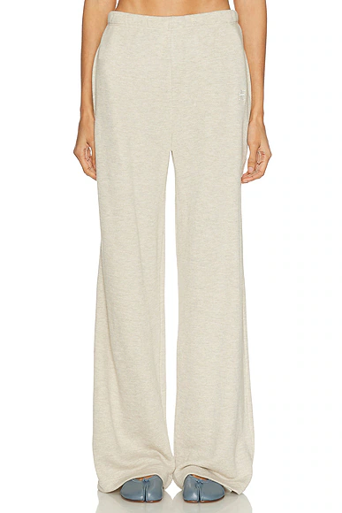 Oversized Wide Leg Sweatpant Heather Oatmeal