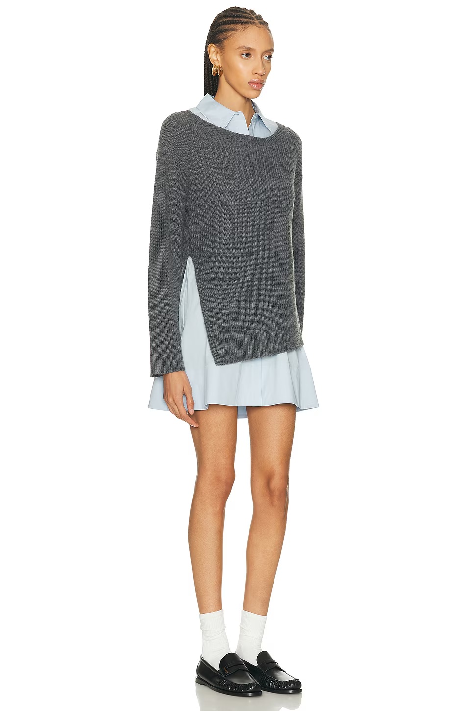 Dane Dress Charcoal & Glacier