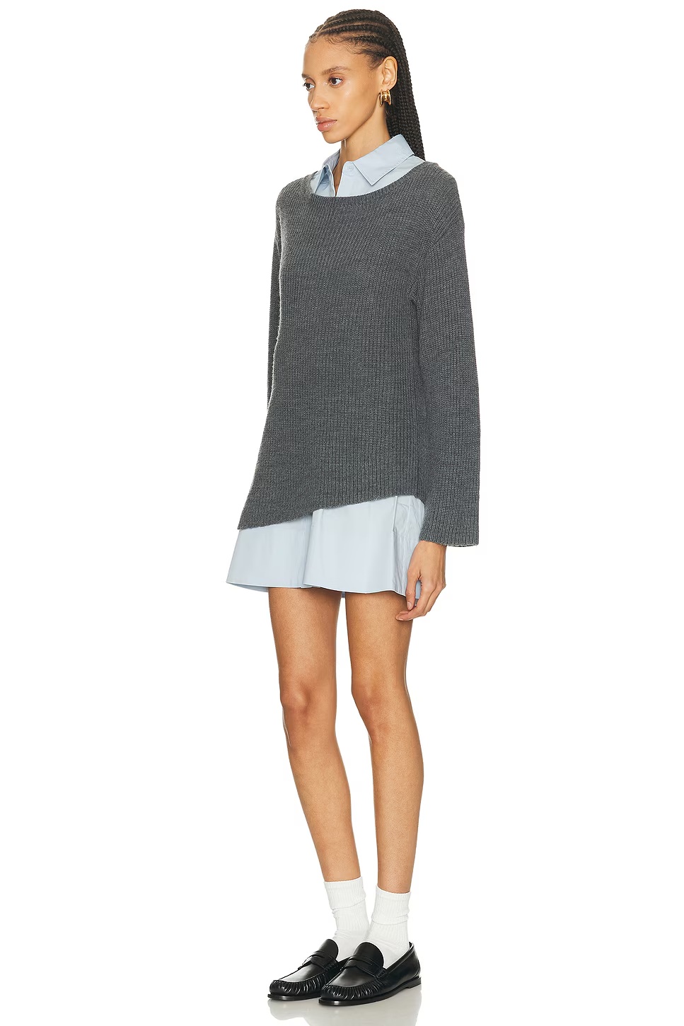 Dane Dress Charcoal & Glacier