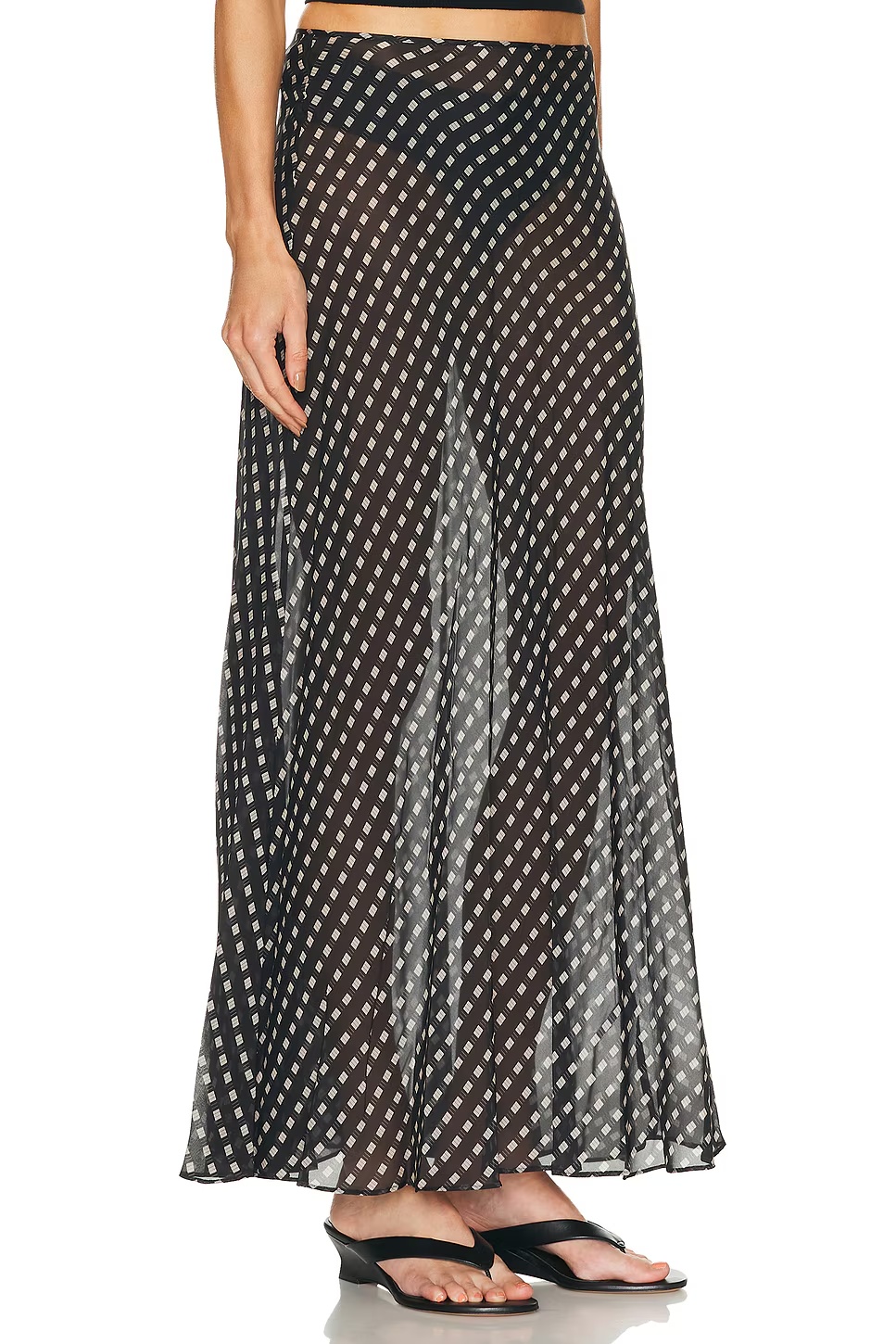 Velma Skirt Black Geo