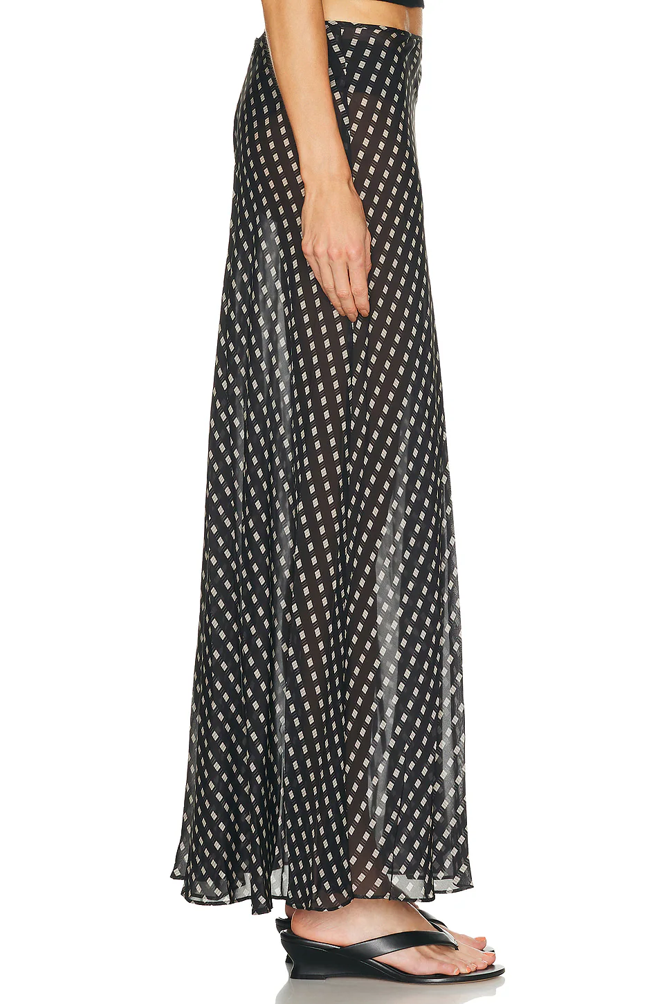 Velma Skirt Black Geo