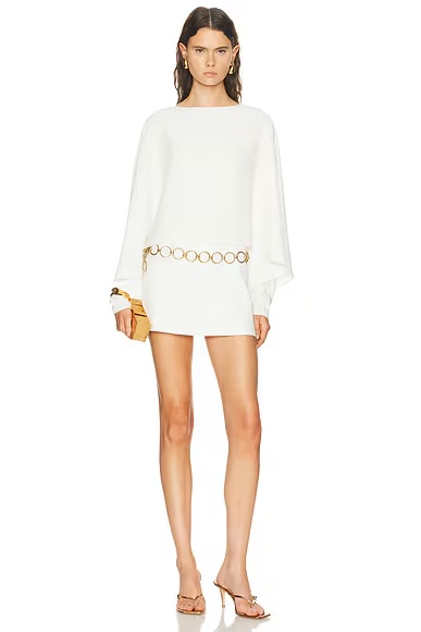 Kellis Dress With Belt Ivory