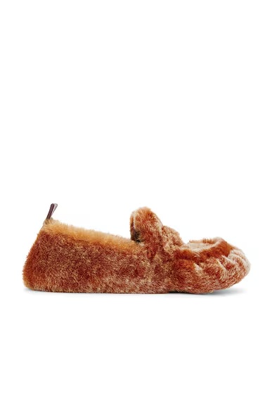 Shearling Loafer Orange Multi
