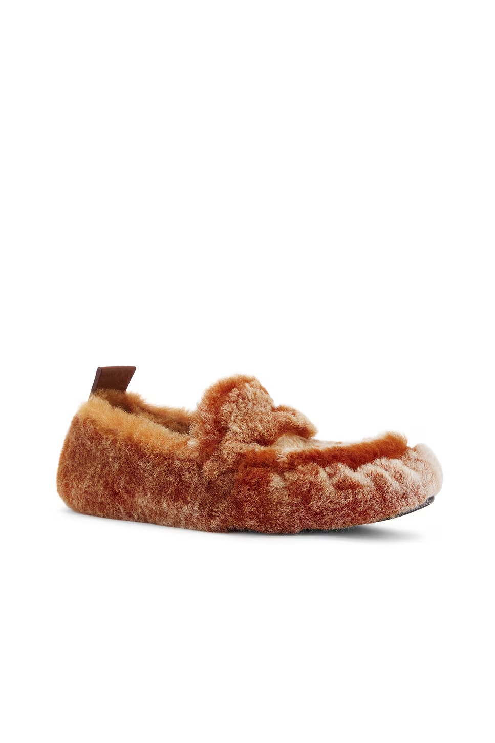 Shearling Loafer Orange Multi