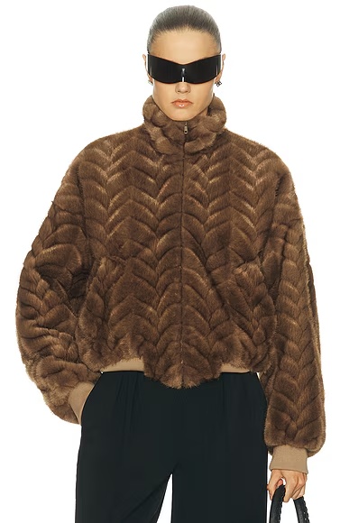 Cropped Jacket Brown