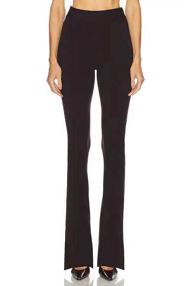 Double Hem Interlock Pant Burgundy