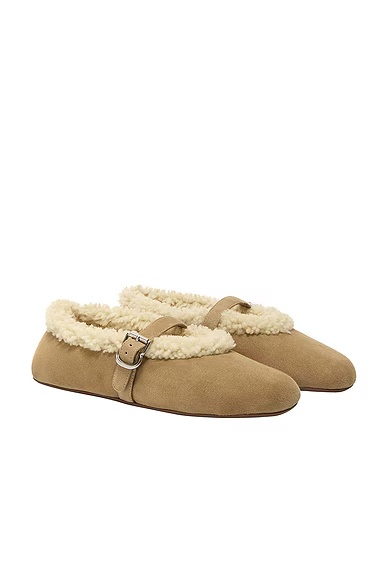 ALAΪA Ballet Flat Camel