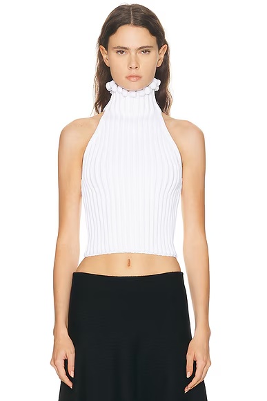 Halter Top Blanc