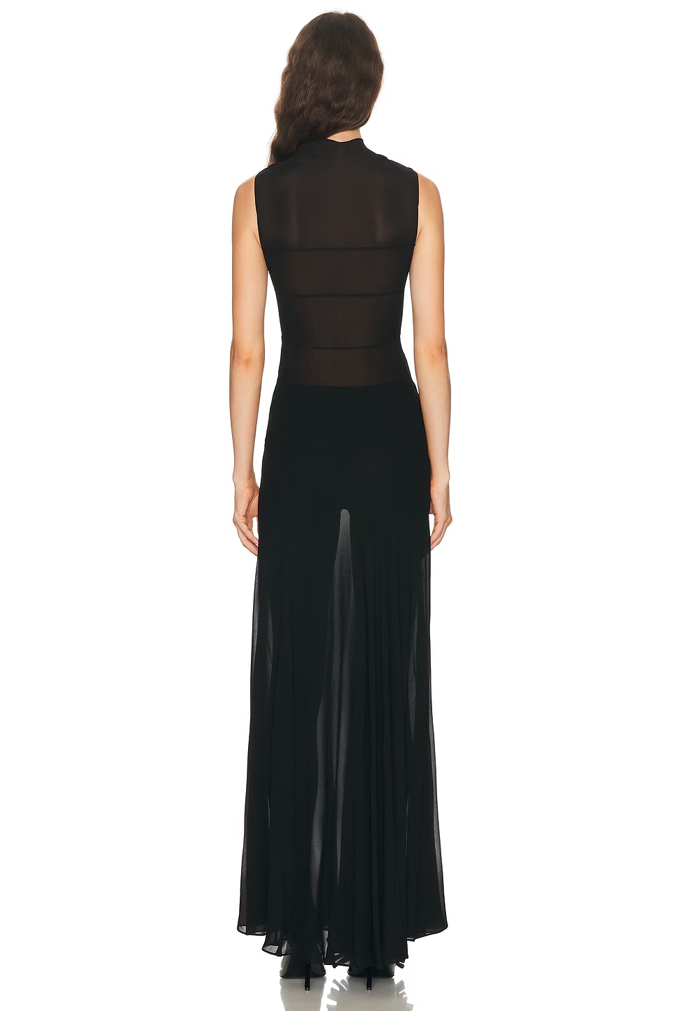 ALAΪA Bow Fit Dress Noir Alaia