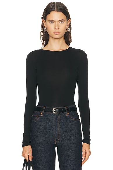 Olivia Long Sleeve Top Black