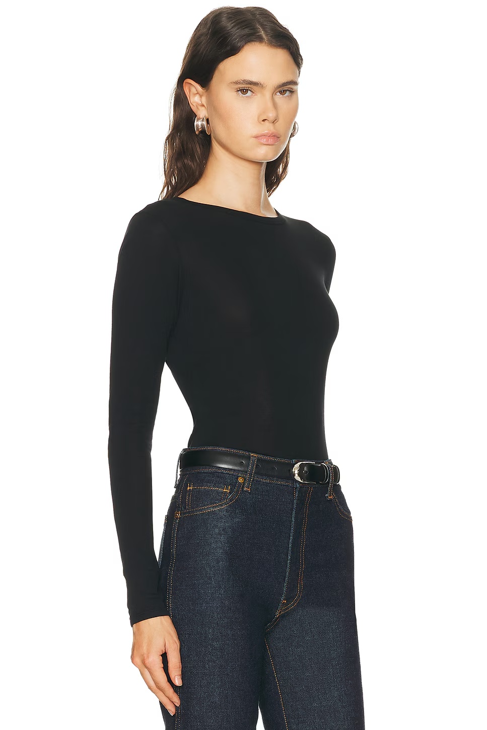 Olivia Long Sleeve Top Black