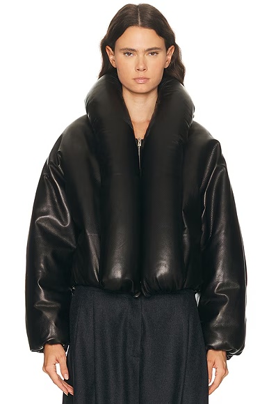 ALAΪA Padded Bomber Jacket Noir Alaia