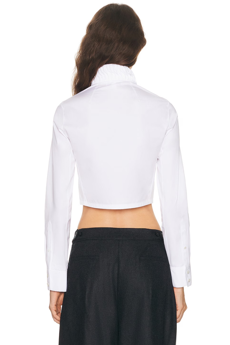 ALAΪA Trimmed Shirt Blanc