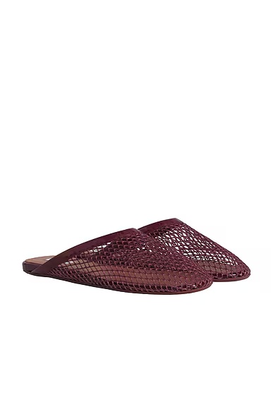 ALAΪA Flat Mule Rouge Grenat
