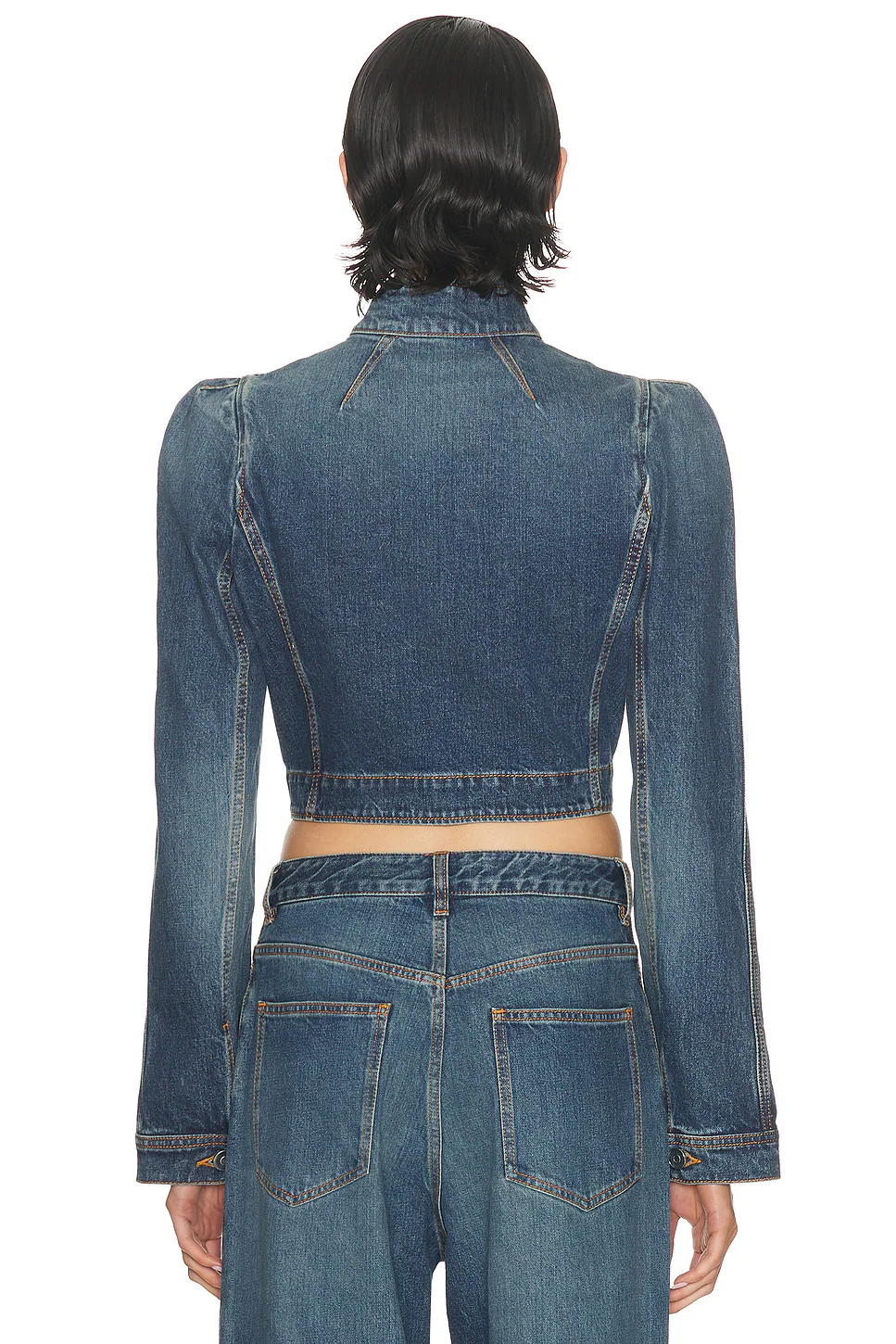 Highneck Jacket Bleu Delave
