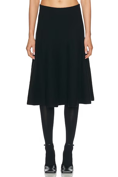 A-Line Skirt Noir Alaia