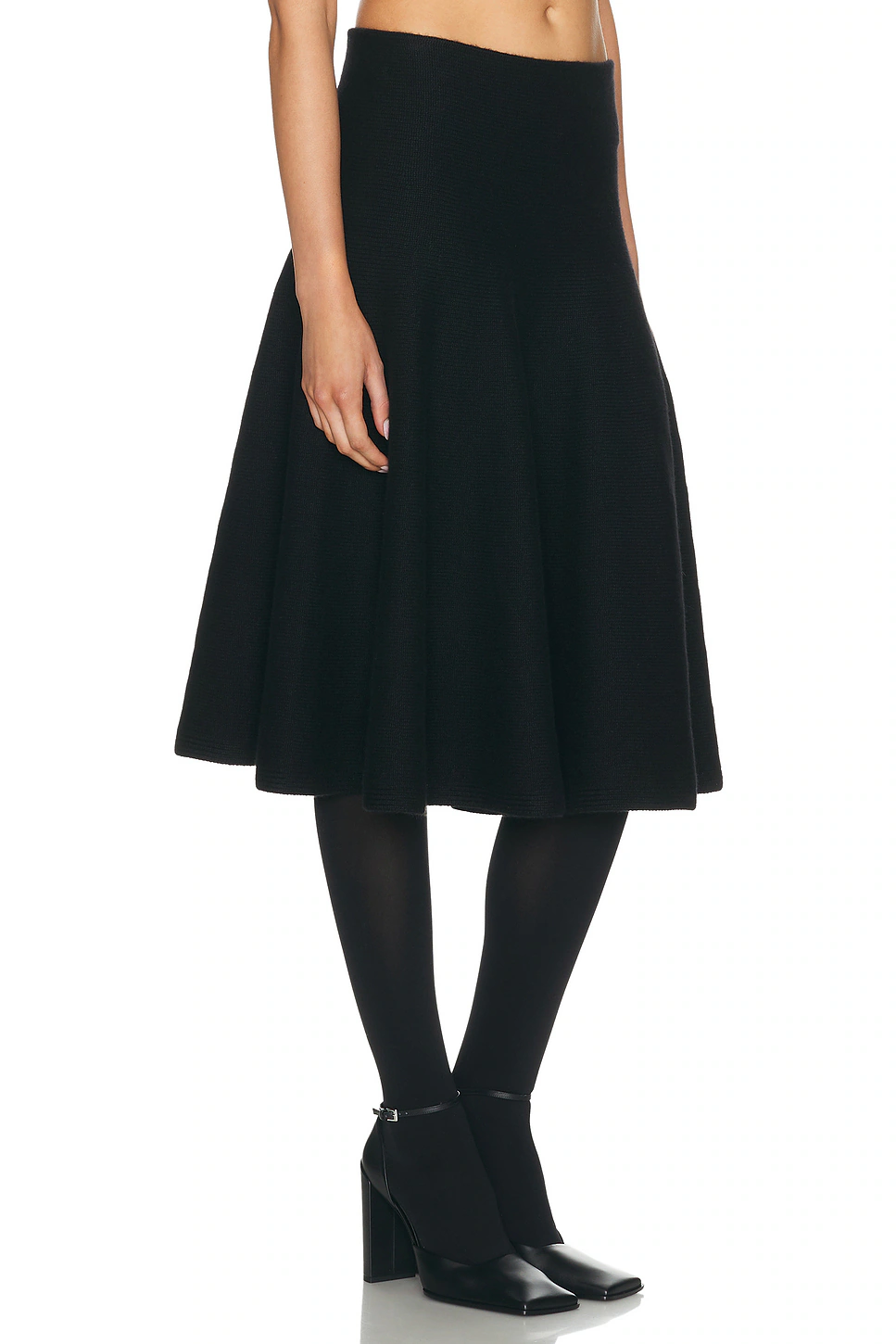 A-Line Skirt Noir Alaia