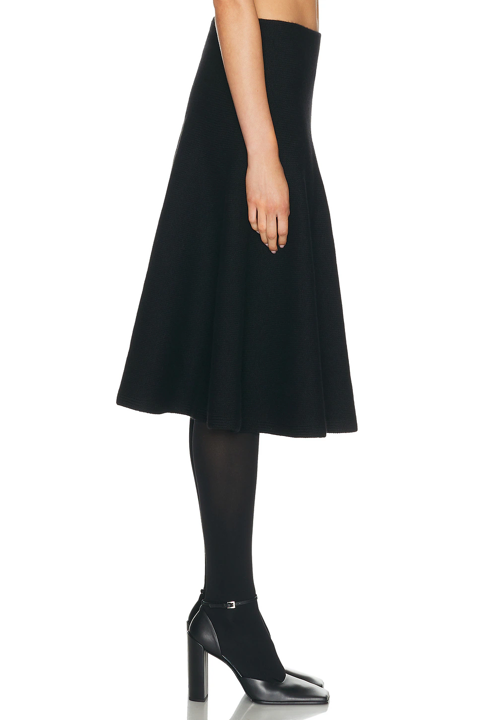A-Line Skirt Noir Alaia
