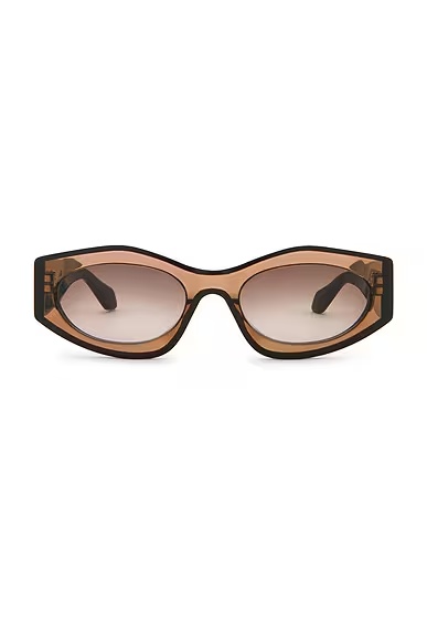 Oval Sunglasses Brown