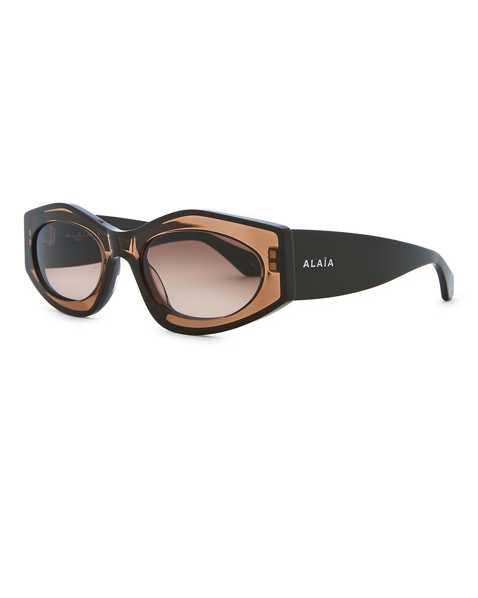 Oval Sunglasses Brown
