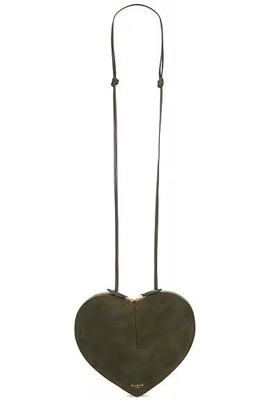 ALAΪA Le Coeur Shoulder Bag Olive