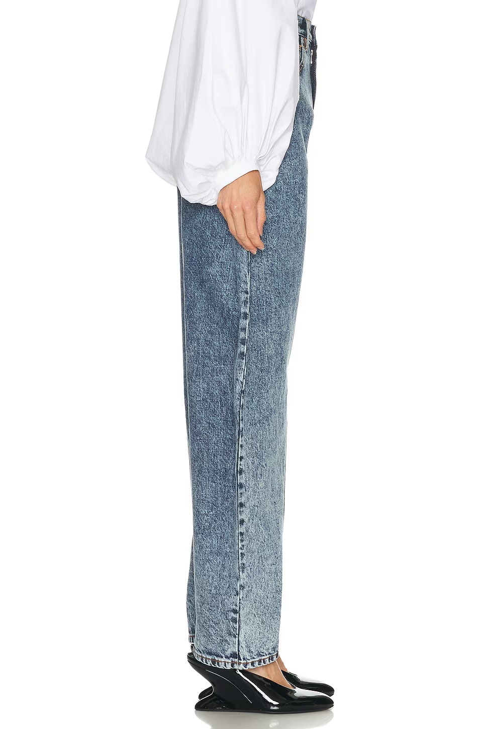 Round Leg Bleu Neige