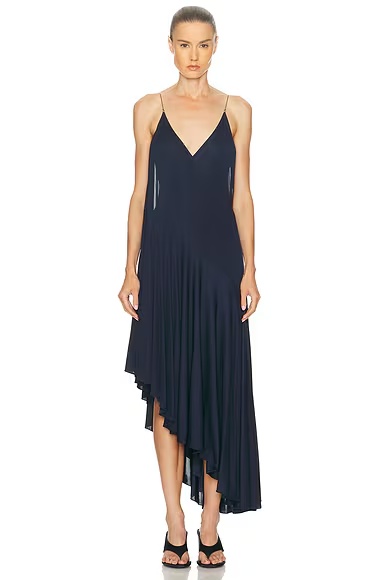ALAΪA Asymmetrical Dress Encre
