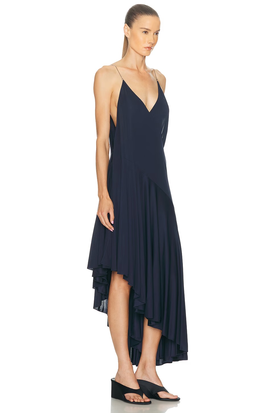 ALAΪA Asymmetrical Dress Encre