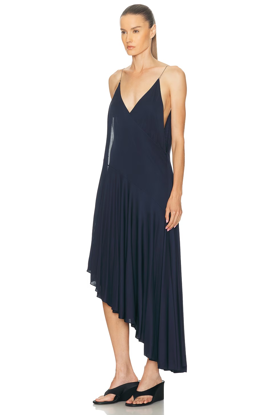 ALAΪA Asymmetrical Dress Encre