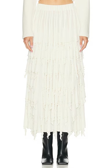 Layered Skirt Blanc Naturel