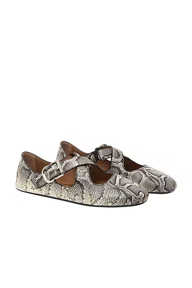 Ballet Flat Blanc & Noir