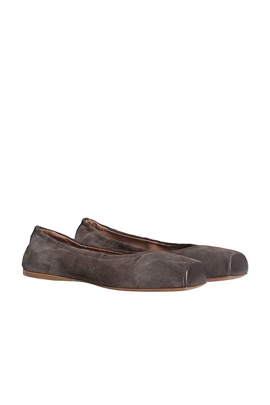 Ballet Flat Brun Fonce